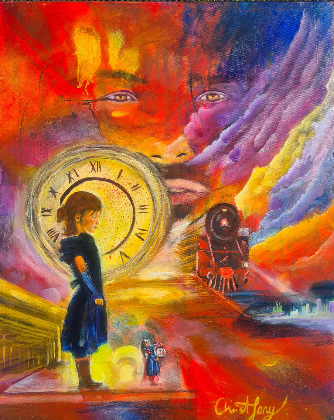 Original canvas art symbolizing trust and patience