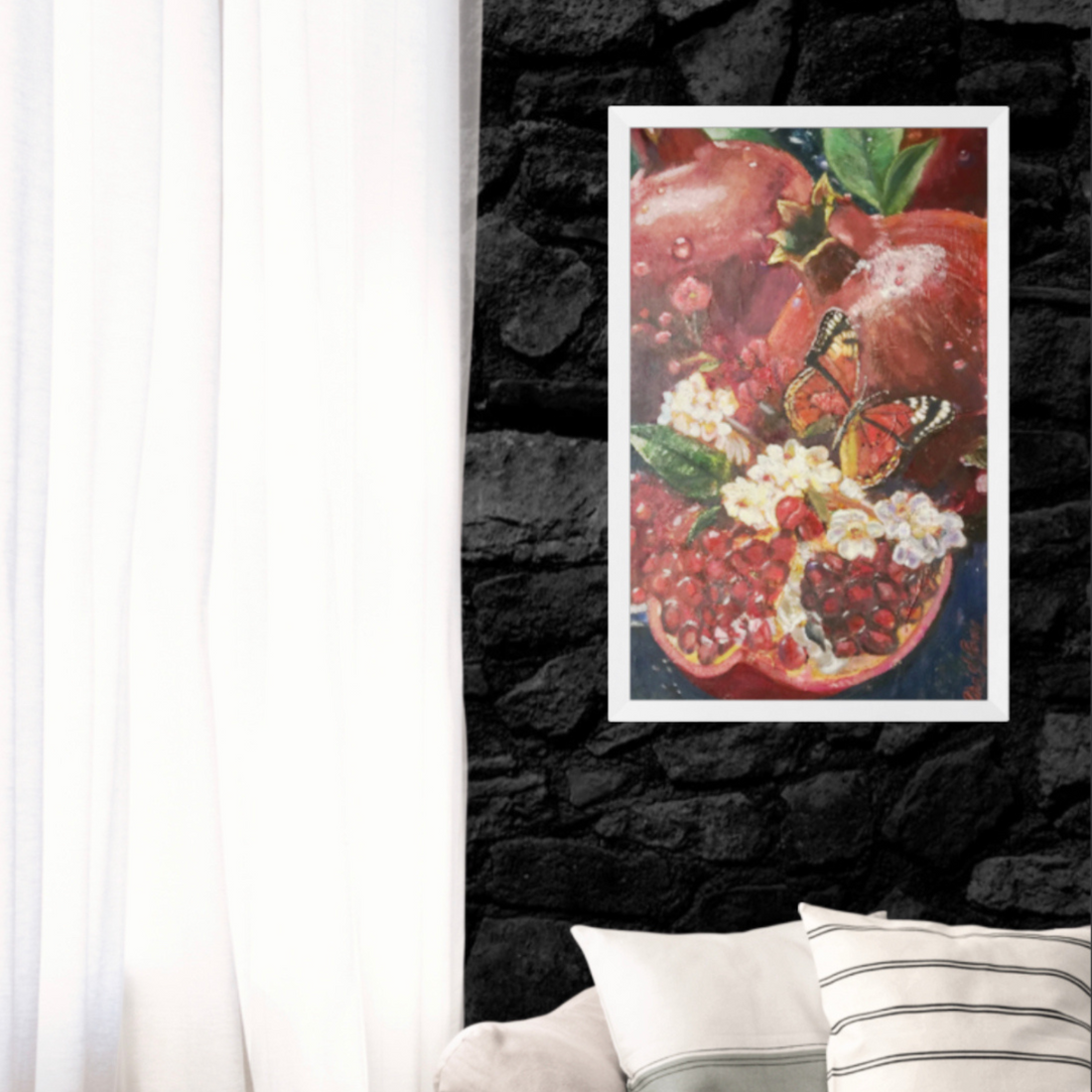 wall art decor symbolizing red treasures