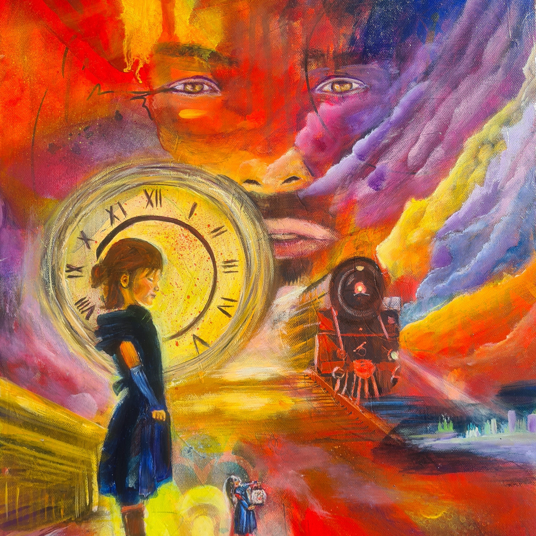 Original canvas art symbolizing trust and patience
