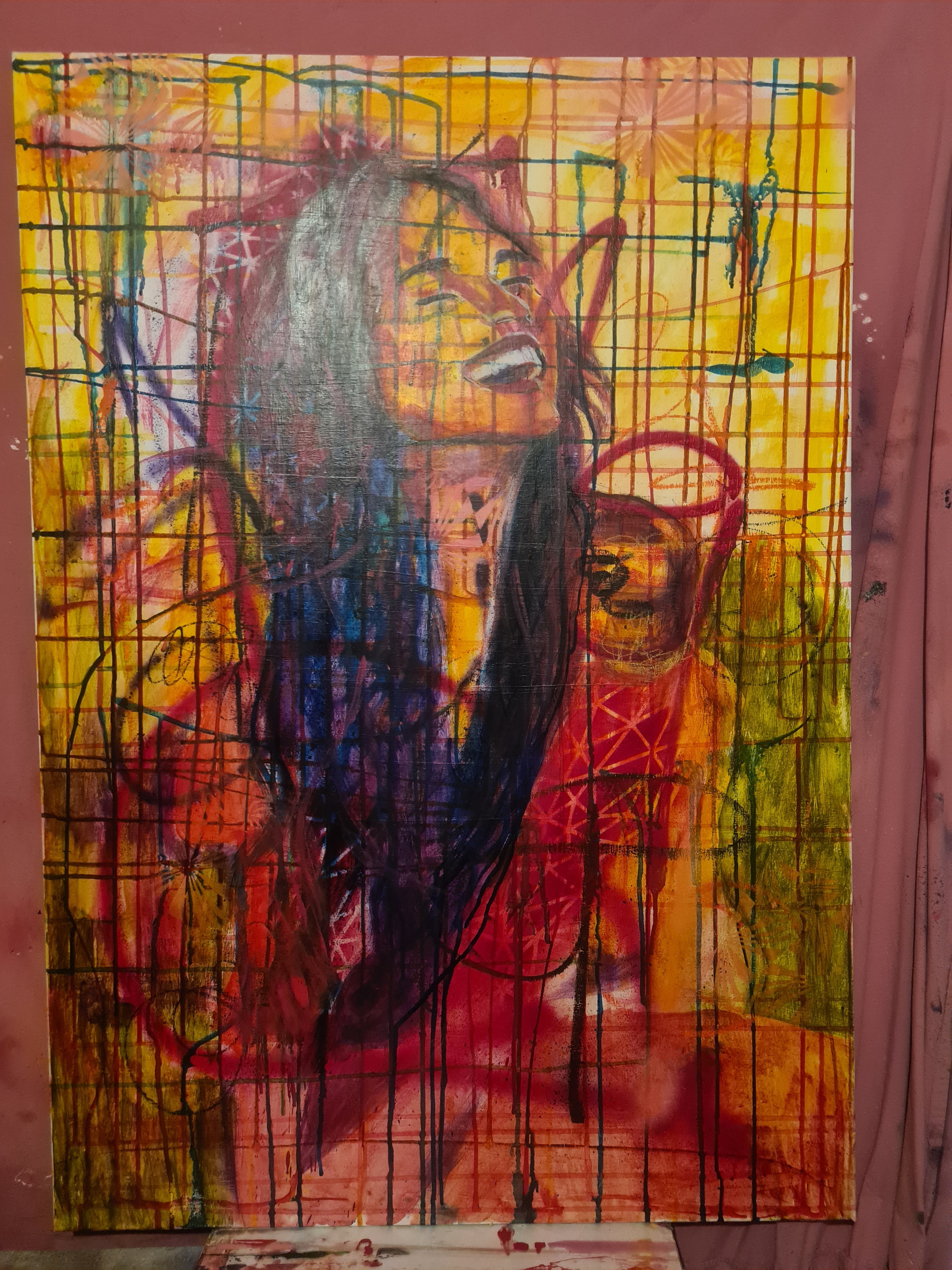 „Joy Belongs to You" – Originales Ölgemälde auf Leinwand | 100×80 cm | Christfany