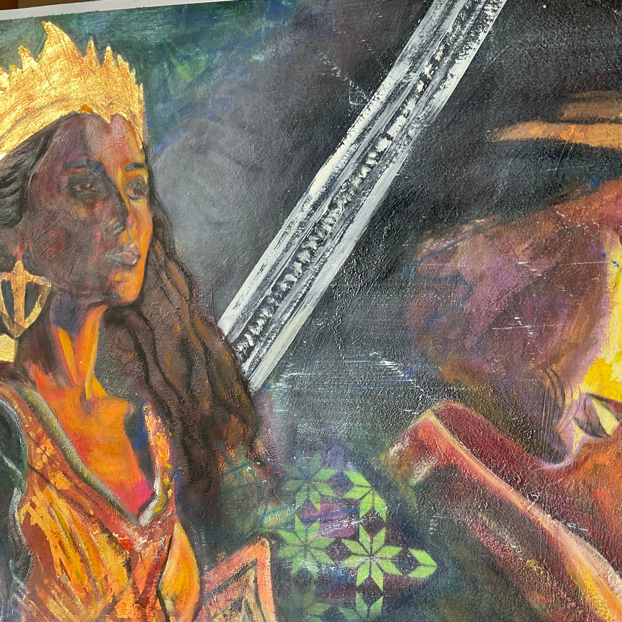 artist's work displaying a queen