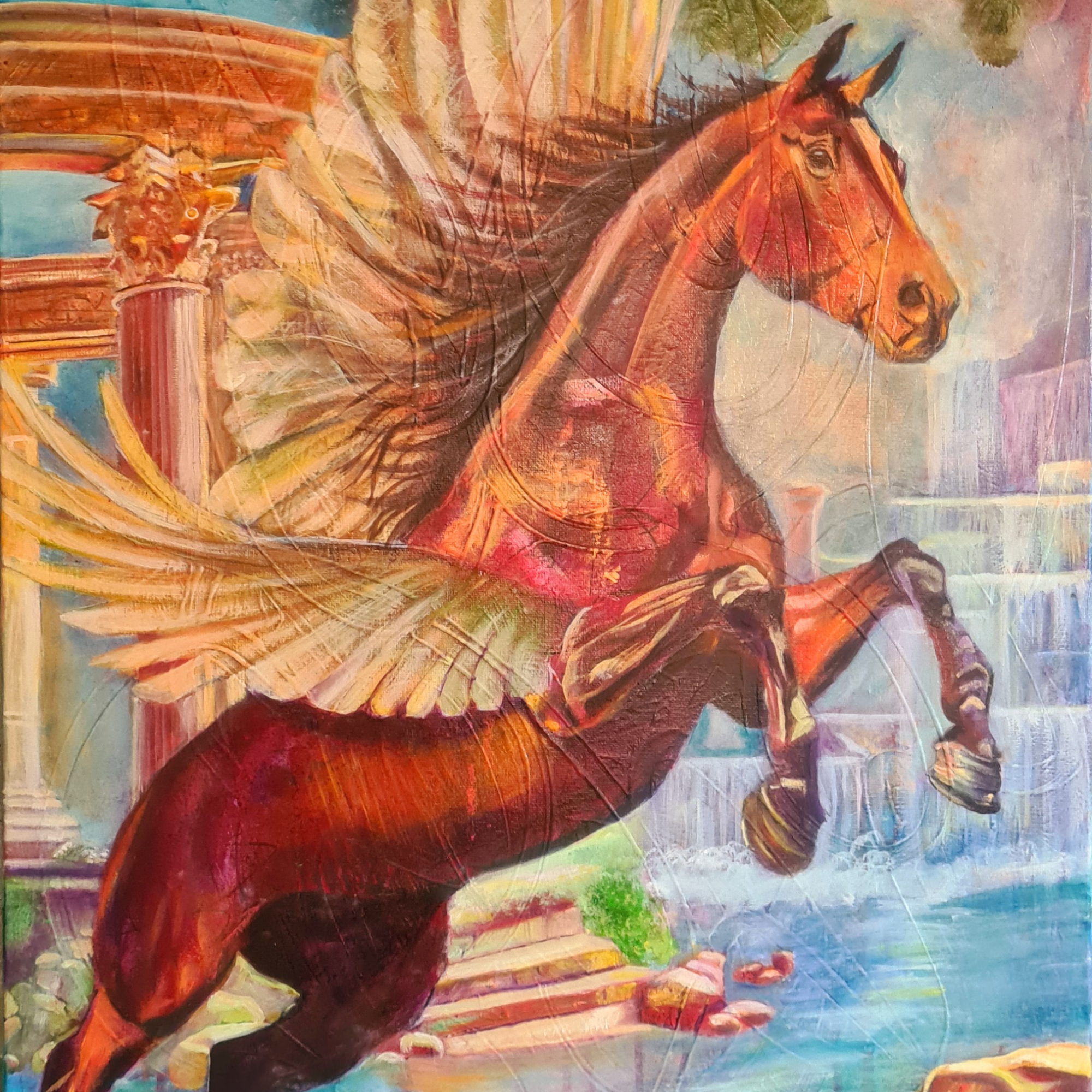 abstract wall art symbolizing divine ambassador