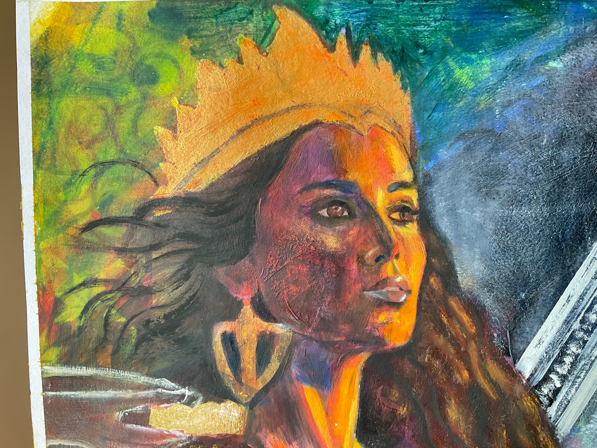 artist's work of a queen portrait