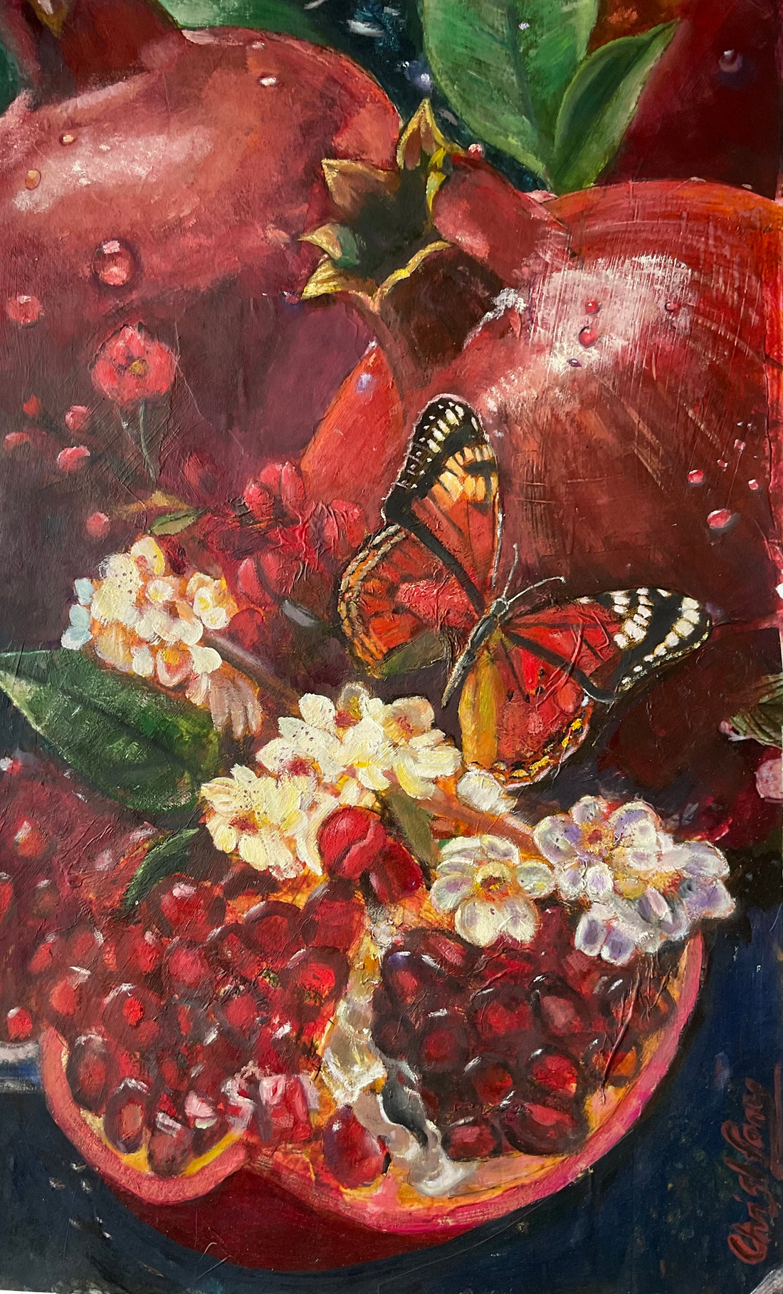 wall art decor symbolizing red treasures