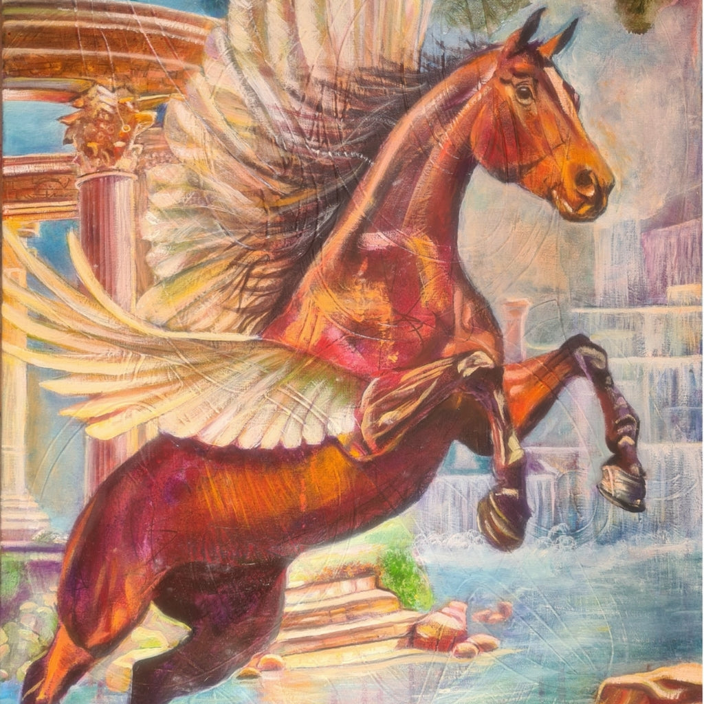 abstract wall art symbolizing divine ambassador