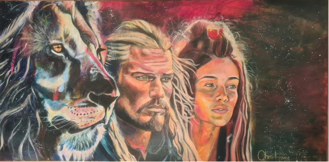 Unique artwork full portrait symbolizing divine unity