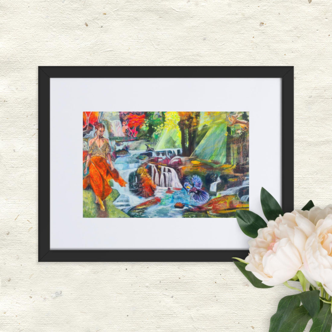matte poster depicts peaceful forest