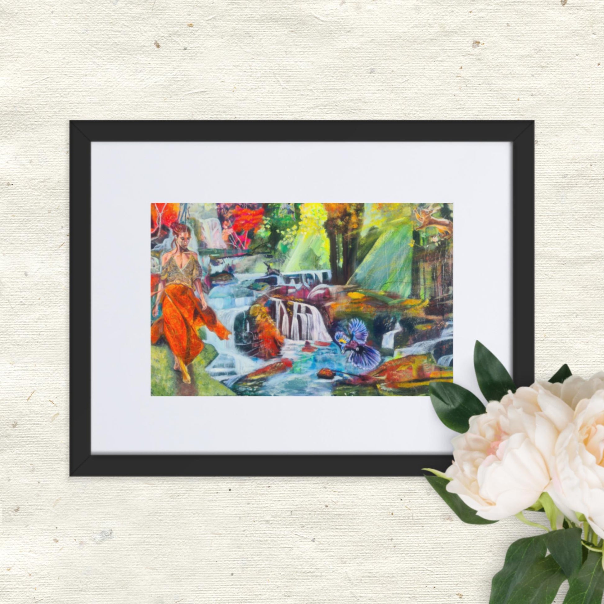 matte poster depicts peaceful forest