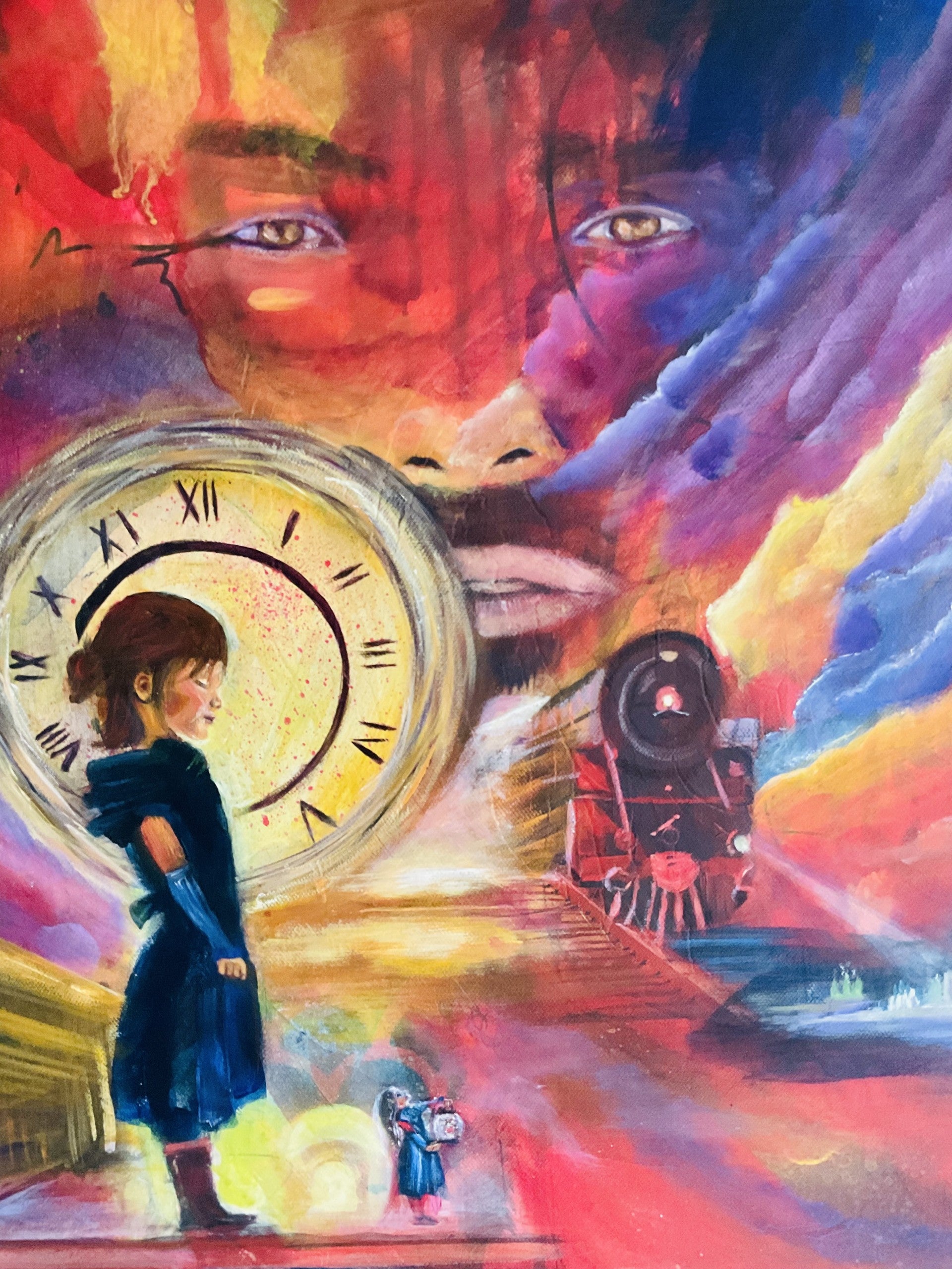 Canvas art symbolizing trust and patience