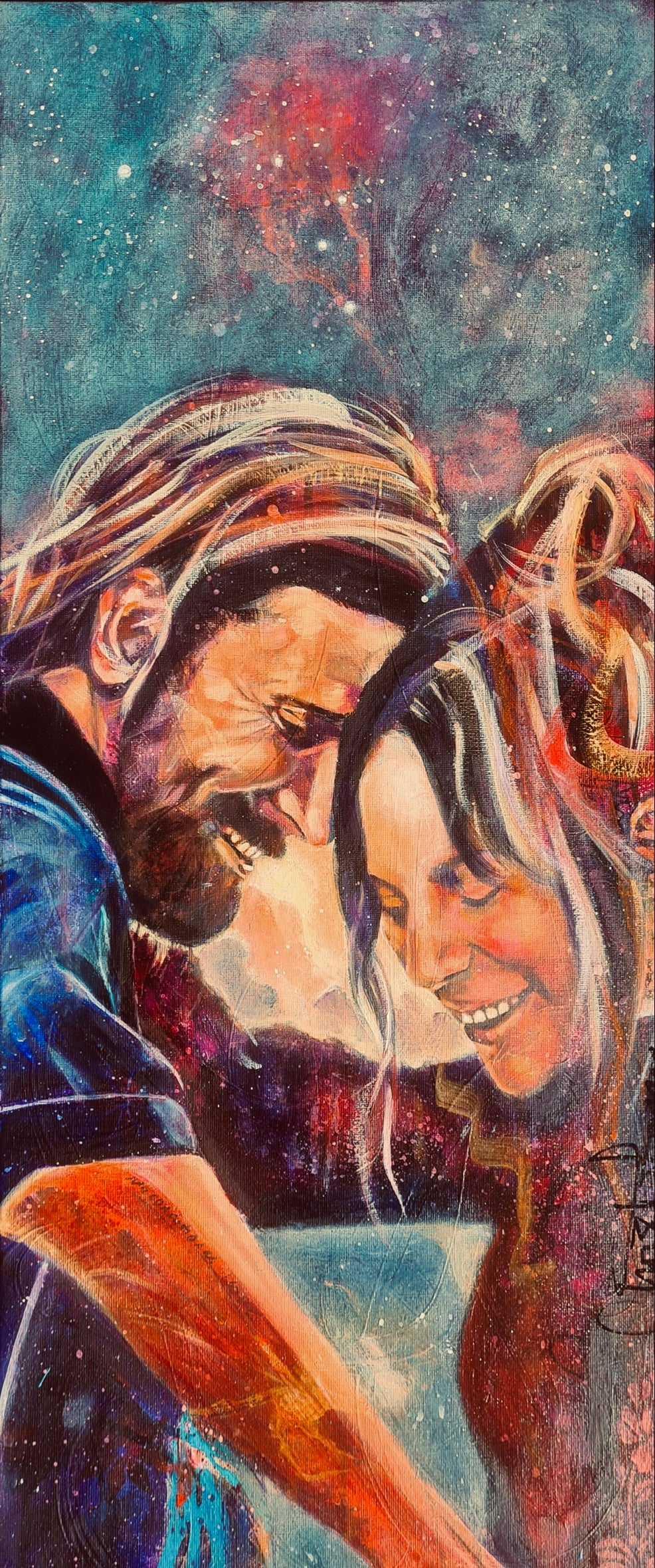 Original unique artwork symbolizing unconditional love never ending